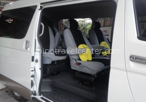 Minivan with comfortable captain seats