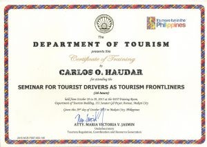 Caloy Cert Tourist Driver