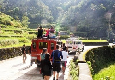 Guest on Top of Jeepney