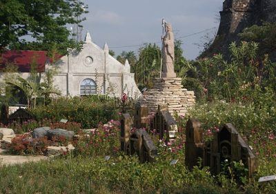 Laoag Church garden