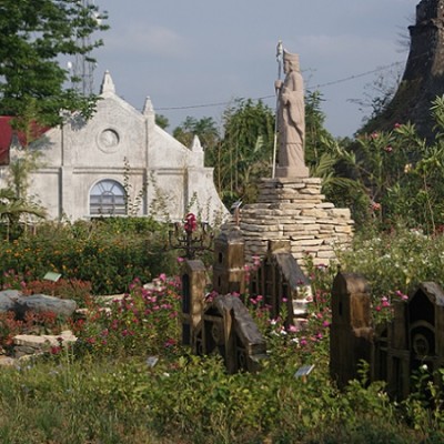 Laoag Church garden