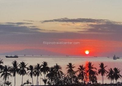 On a clear day you can see Corregidor island from Manila Bay