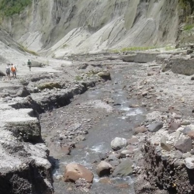 Mt Pinatubo streams and lahar formations