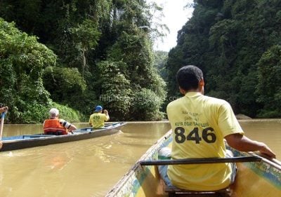 Pagsanjan Gorge paddling upstream