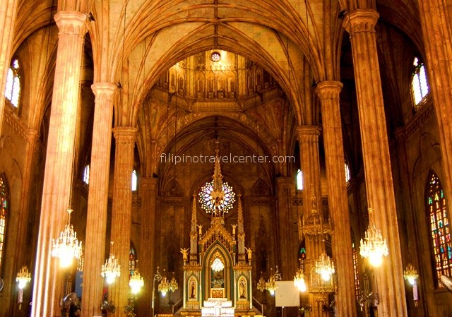 interior of San Sebastian Church Manila
