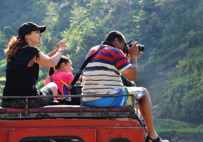 enjoy riding on top of the jeepney