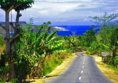 road in Siquijor island Philippines