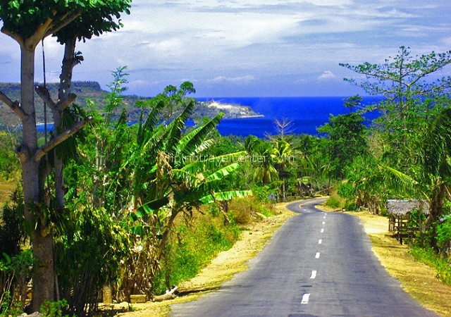 road in Siquijor island Philippines