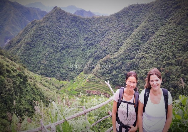 Banaue mountains trekking to reach peak