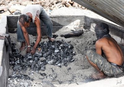 Charcoal making